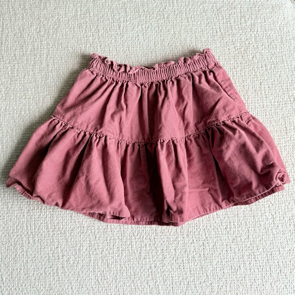 H&M Girl’s Corduroy Ruffled Pink Skirt